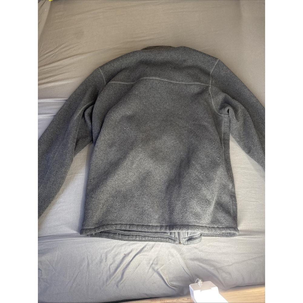 The North Face Pullover Mens L Black Grid Fleece Quarter Zip Warm - Picture 9 of 10